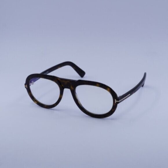 Tom Ford Accessories - Tom Ford FT5756-B 052 Eyeglasses Havana 53mm Aviator Frame